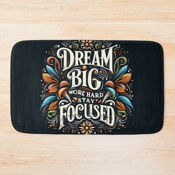 Item preview, Dream big work hard stay focused, typography designed and sold by maxmaj.