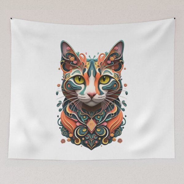 Item preview, Abstract Cat II designed and sold by PatronesKawai.