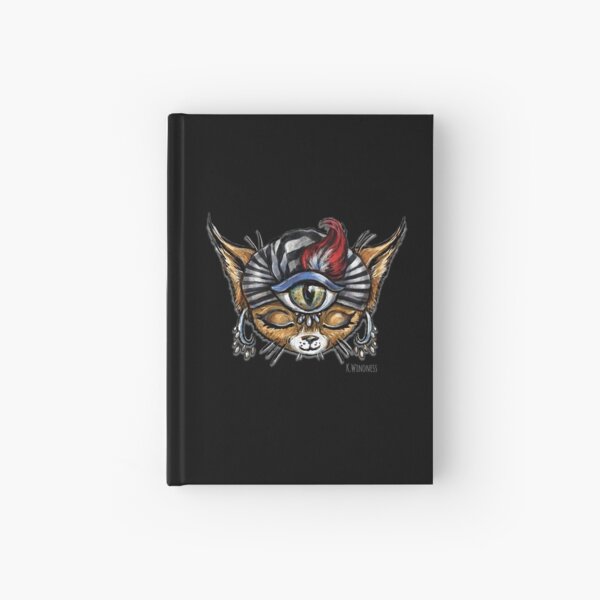 Mysticat, the psychic kitty Hardcover Journal