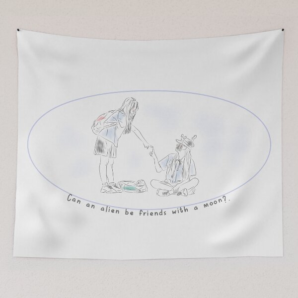 Item preview, Can an alien be friends with a moon? | 23.5 degree the world incline designed and sold by Pinu92.