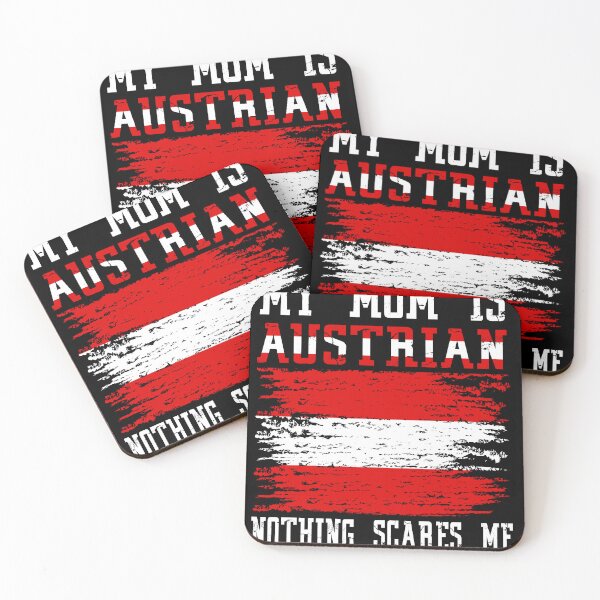 Item preview, My Mom Is Austrian Nothing Scares Me Vintage Austrian Flag designed and sold by Red-Gifts.