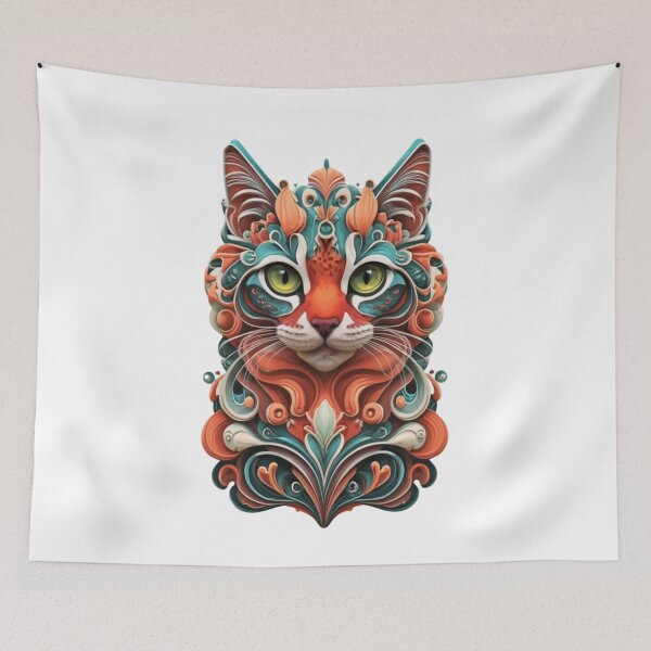 Item preview, Abstract Cat IV designed and sold by PatronesKawai.