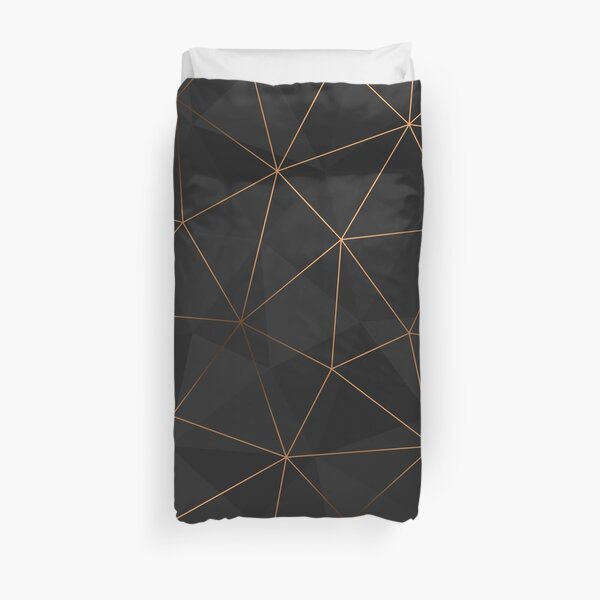 Kintsugi - Gold Mesh Duvet Cover