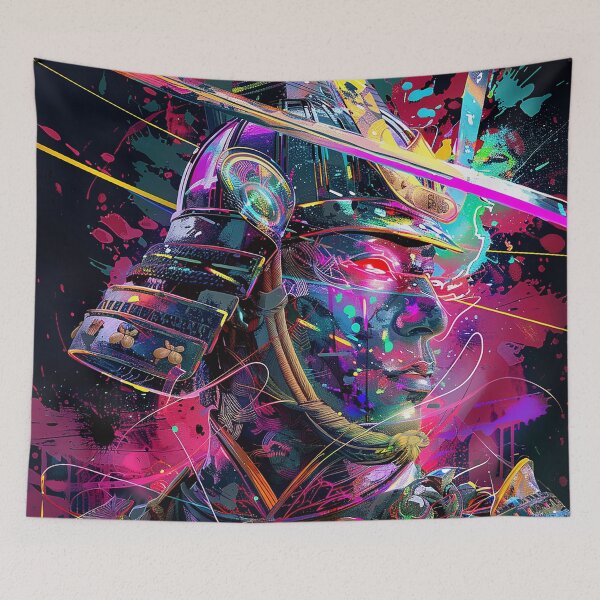 Item preview, Samurai Illustration designed and sold by nomiraclehere.