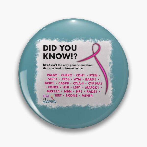 Item preview, Genetic Mutations That Can Cause Breast Cancer designed and sold by FlatOutAdopted.