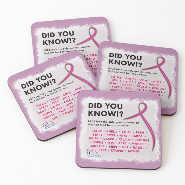 Item preview, Genetic Mutations That Can Cause Breast Cancer designed and sold by FlatOutAdopted.