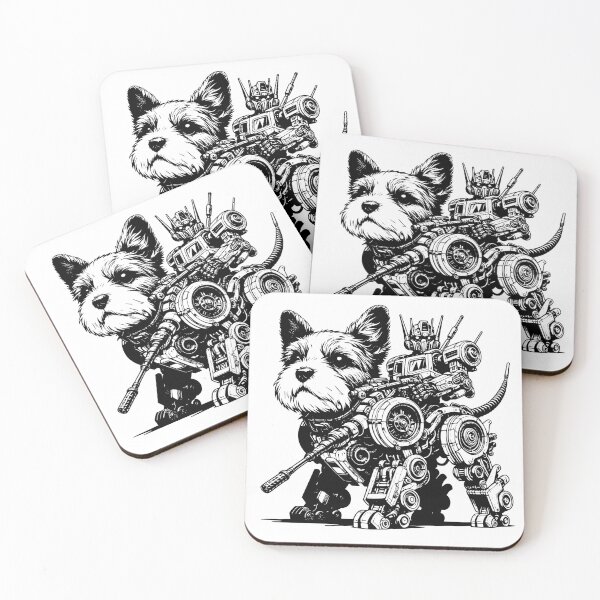 Item preview, Steampunk Cyber Pup: A Futuristic Twist for Redbubble designed and sold by Barbaventuras.