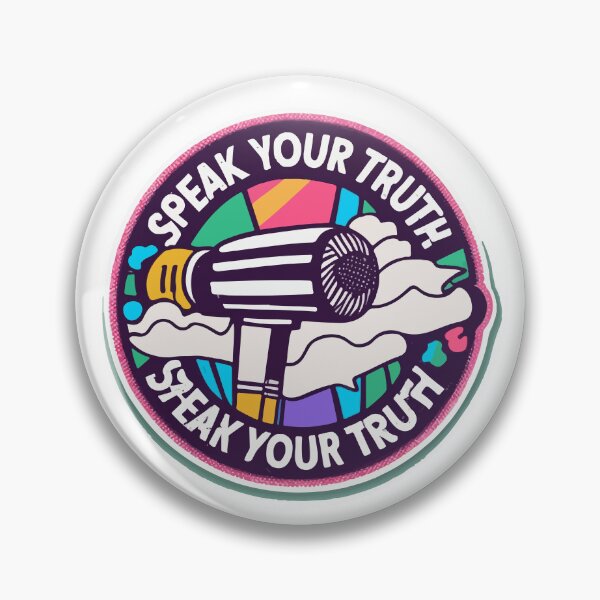 Item preview, Speak Your Truth Microphone Illustration designed and sold by NiftyWrx.