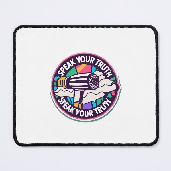 Item preview, Speak Your Truth Microphone Illustration designed and sold by NiftyWrx.