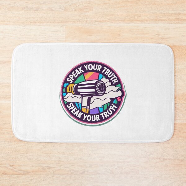 Item preview, Speak Your Truth Microphone Illustration designed and sold by NiftyWrx.