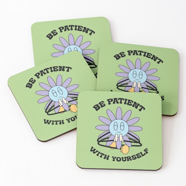 Item preview, Be Patient With Yourself Groovy Inspirational Poster designed and sold by Nevermind-artss.