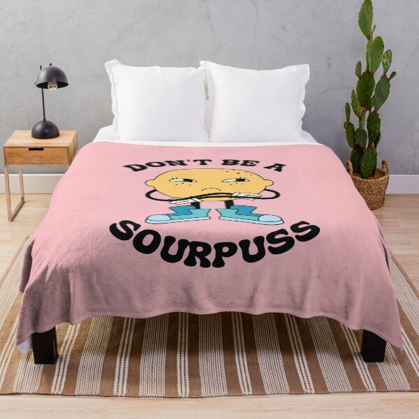 Item preview, Don't Be a Sourpuss Groovy Inspirational Poster designed and sold by Nevermind-artss.