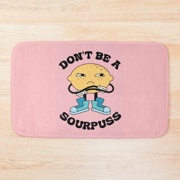 Item preview, Don't Be a Sourpuss Groovy Inspirational Poster designed and sold by Nevermind-artss.
