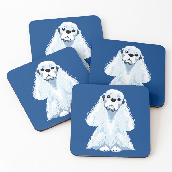 Item preview, Copy of Sketch Funny dog white American Cocker Spaniel  designed and sold by kavalenkavart.