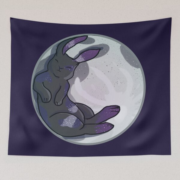 Item preview, Rabbit on the moon designed and sold by AutyLeaves.
