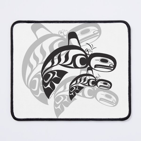 Item preview, Orca Pod (Black-Grey) designed and sold by Lou-ann Neel.