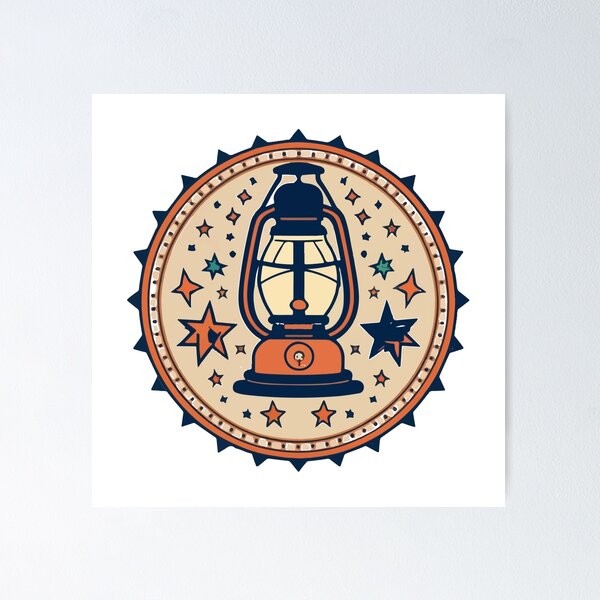 Item preview, Underground Railroad Symbol with Stars and Lantern designed and sold by NiftyWrx.