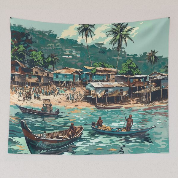 Item preview, Sierra Leone Digital Illustration designed and sold by ComicsFactory.