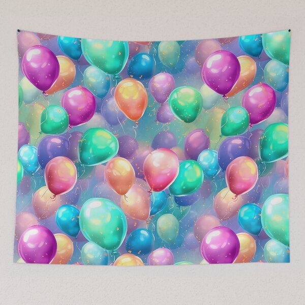 Item preview, Colorful Pastel Balloons Graphics designed and sold by Magnuna.