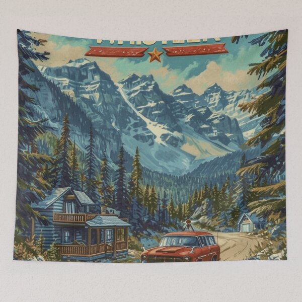 Item preview, A Travel Print of Whistler - British Columbia - Canada  designed and sold by StudioRedKoala.