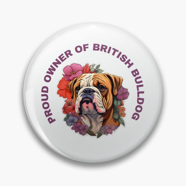Item preview, Cute Flower British Bulldog Mom Dad Guardian Angel Best Friend Doggie Paw designed and sold by SMARTKIT  DESIGNAGENCY.
