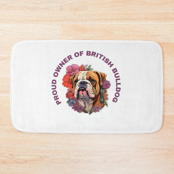 Item preview, Cute Flower British Bulldog Mom Dad Guardian Angel Best Friend Doggie Paw designed and sold by SMARTKIT  DESIGNAGENCY.