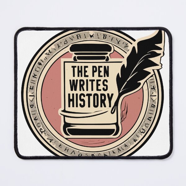 Item preview, Vintage Quill and Inkwell - The Pen Writes History designed and sold by NiftyWrx.
