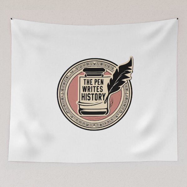 Item preview, Vintage Quill and Inkwell - The Pen Writes History designed and sold by NiftyWrx.