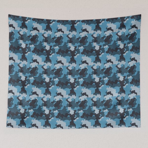 Item preview, Blue Vintage Camo Realistic Worn Out Effect designed and sold by Geek Updated.