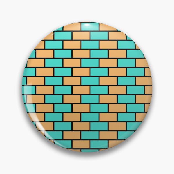 Item preview, Outlined Teal & Orange Brick Wall Horizontal Eternal Impressions designed and sold by Alchemy-A-La-G.