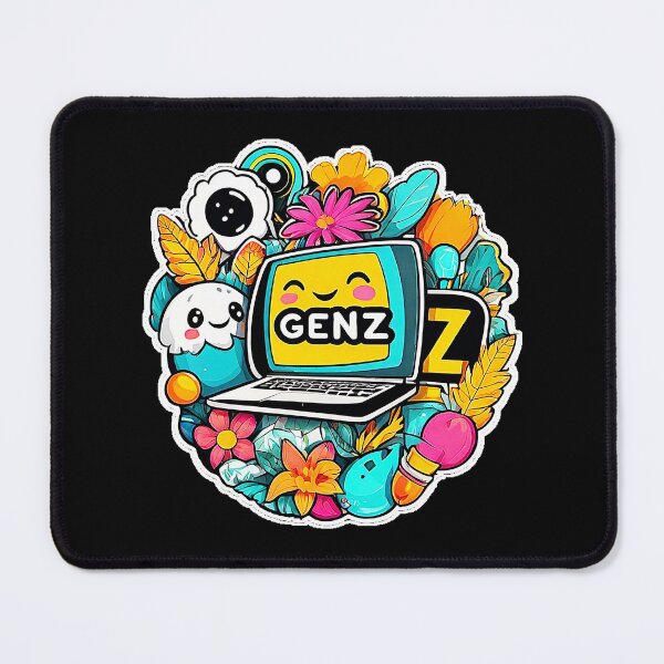 Artikelvorschau, Modernes Logo Happy Laptop GenZ (Digitale Generation Z). entworfen und verkauft von Giulivo Store Graphic.