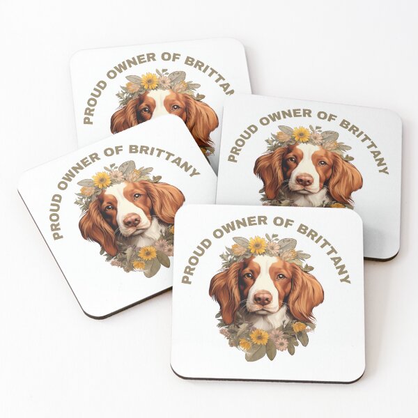 Item preview, Cute Flower Brittany Mom Dad Guardian Angel Best Friend Doggie Paw designed and sold by SMARTKIT  DESIGNAGENCY.