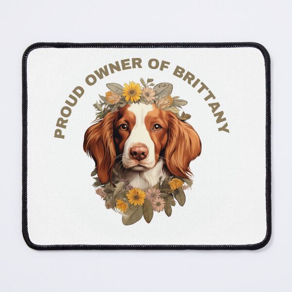 Item preview, Cute Flower Brittany Mom Dad Guardian Angel Best Friend Doggie Paw designed and sold by SMARTKIT  DESIGNAGENCY.
