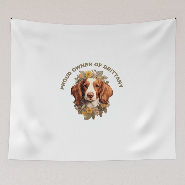 Item preview, Cute Flower Brittany Mom Dad Guardian Angel Best Friend Doggie Paw designed and sold by SMARTKIT  DESIGNAGENCY.