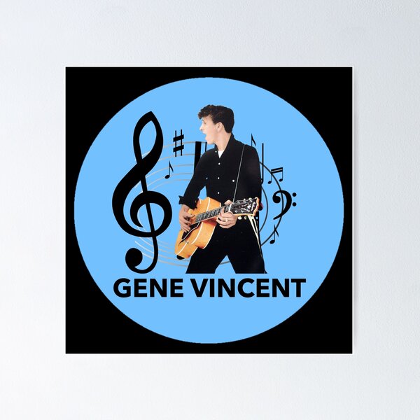 Gene Vincent - Auto Finestrino Adesivo - Country Rock &amp; Roll