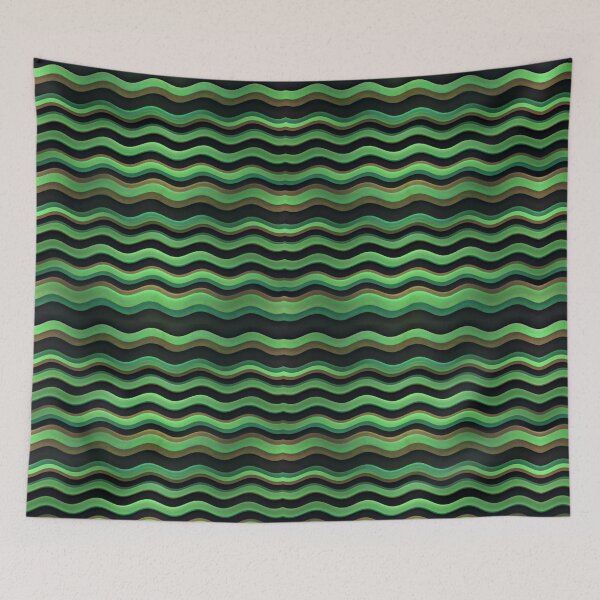 Item preview, Modern Wavy Stripes Pattern designed and sold by DFLC Prints.