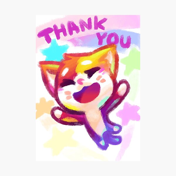 Bytesized Kitten Says Thank You Photographic Print