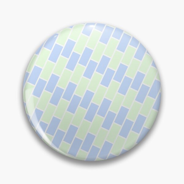 Item preview, Outlined Blue & Green Brick Wall Tilted Eternal Impressions designed and sold by Alchemy-A-La-G.