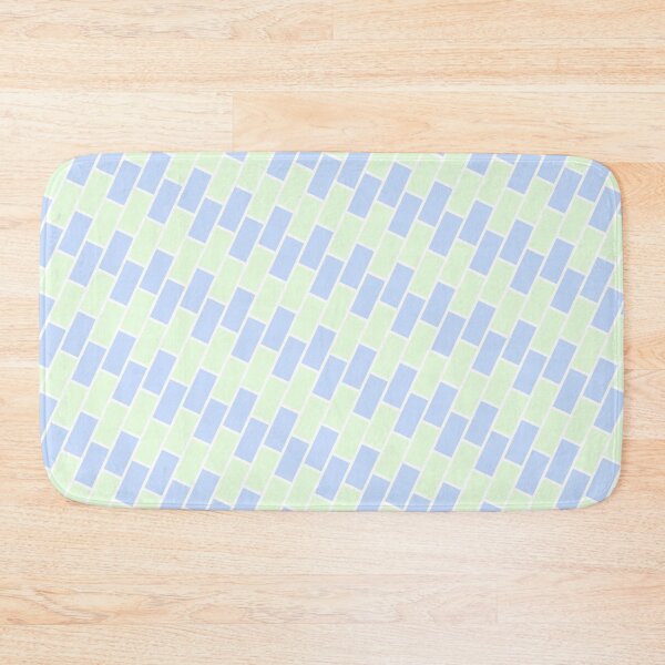 Item preview, Outlined Blue & Green Brick Wall Tilted Eternal Impressions designed and sold by Alchemy-A-La-G.