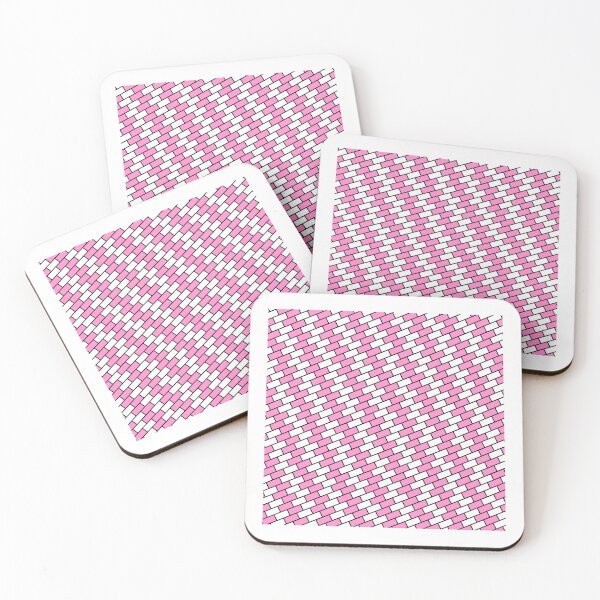 Item preview, Outlined Rising Pink Brick Wall Diagonal Eternal Impressions designed and sold by Alchemy-A-La-G.