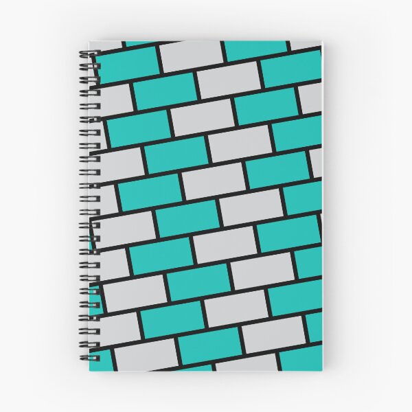 Item preview, Outlined Teal & Silver Brick Wall Incline Eternal Impressions designed and sold by Alchemy-A-La-G.
