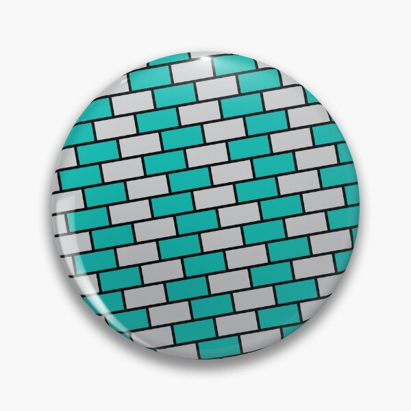 Item preview, Outlined Teal & Silver Brick Wall Incline Eternal Impressions designed and sold by Alchemy-A-La-G.