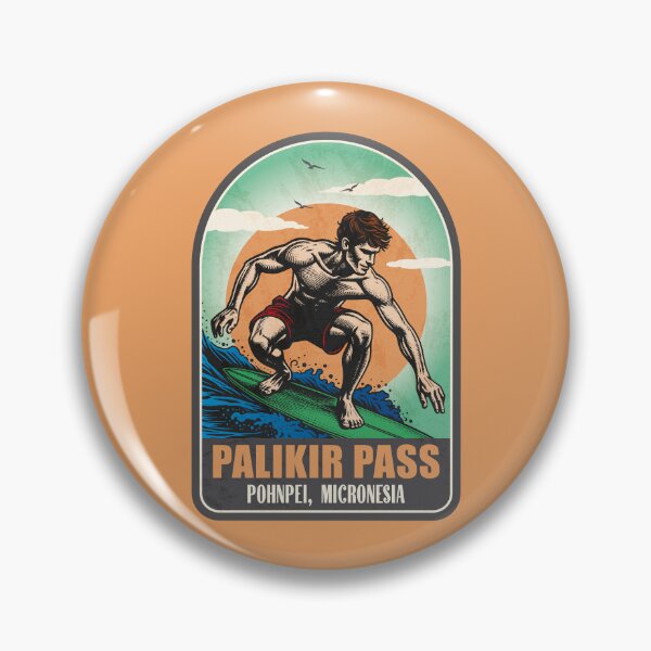 Item preview, Palikir Pass Pohnpei Micronesia Vintage Surfing Graphic designed and sold by CynthiaGraphics.