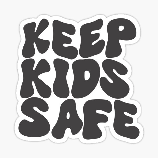 Item preview, Keep Kids Safe Groovy Black and White designed and sold by Josie Myers.