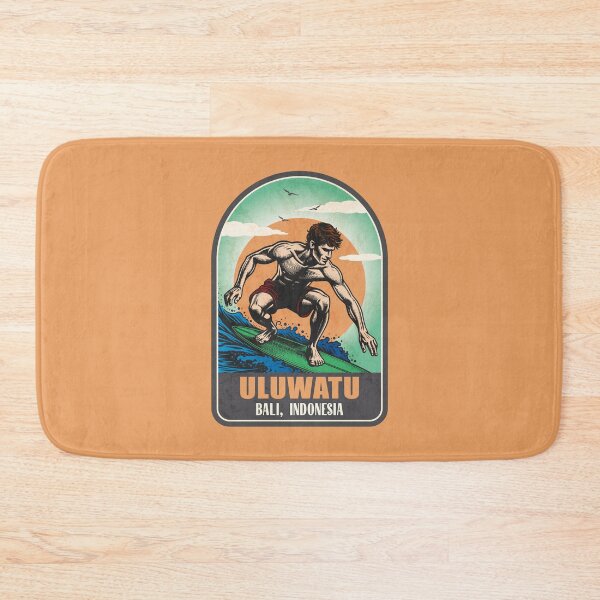 Item preview, Uluwatu Bali Indonesia Vintage Surfing Graphic designed and sold by CynthiaGraphics.