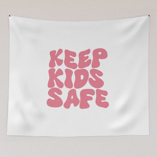 Item preview, Keep Kids Safe Groovy Pastel Pink designed and sold by Pink Ribbon.
