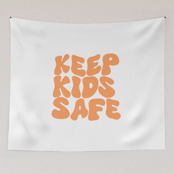 Item preview, Keep Kids Safe Groovy Orange designed and sold by Pink Ribbon.