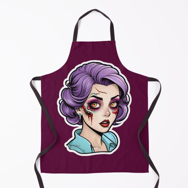 Aperçu de l'œuvre Cute Vintage Anime Zombie Pinup Girl créée et vendue par TheArtOfPat.