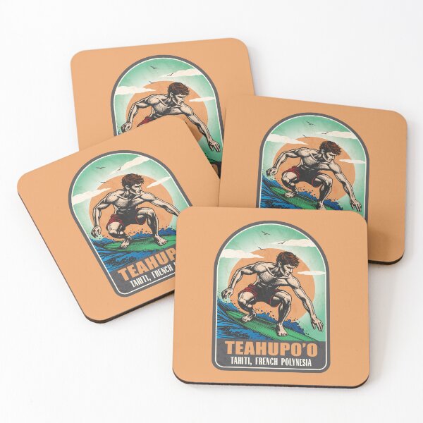 Item preview, Teahupo'o Tahiti French Polynesia Vintage Surfing Graphic designed and sold by CynthiaGraphics.