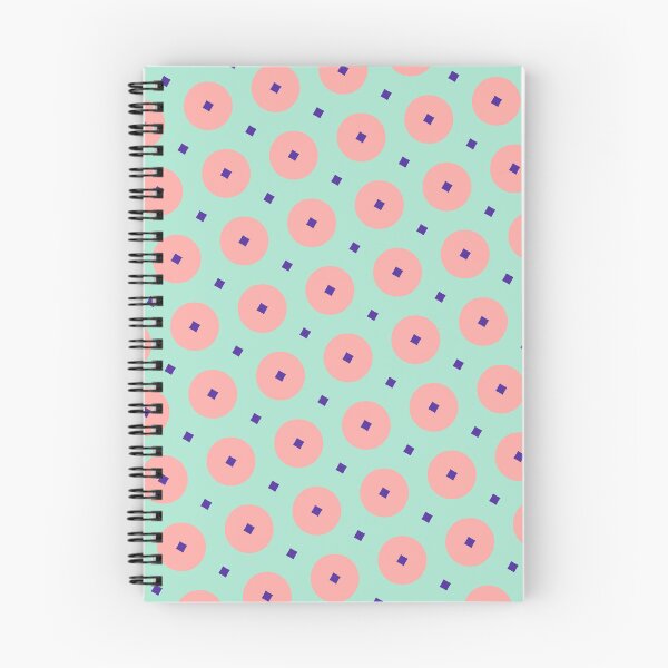 Item preview, Enduring Mint Stencils Seamless Pink Circles Purple Squares  designed and sold by Alchemy-A-La-G.